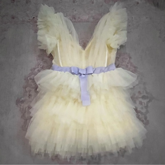 **SOLD** NWT Teen Idol Yellow Tulle Dress SM - Picture 2 of 14